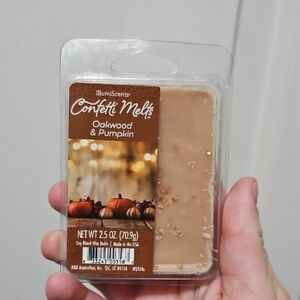 NWT IllumiScents Confetti Melts Oakwood & Pumpkin Wax Melts